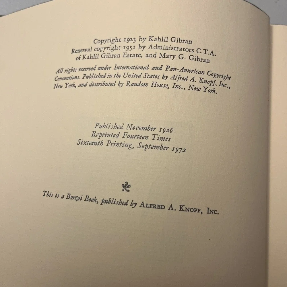 The Prophet Kahlil Gibran Hardcover w/ Slipcase